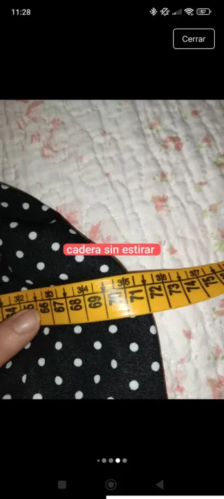 Batita canastera lunares pequeños