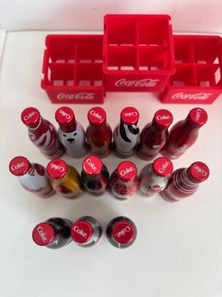 15 Mini Bottiglie Coca Cola Brasil Collezione
