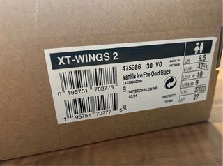 Salomon XT Wings 2 Doradas y Blancas