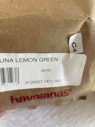 Havaianas verde lima talla 39