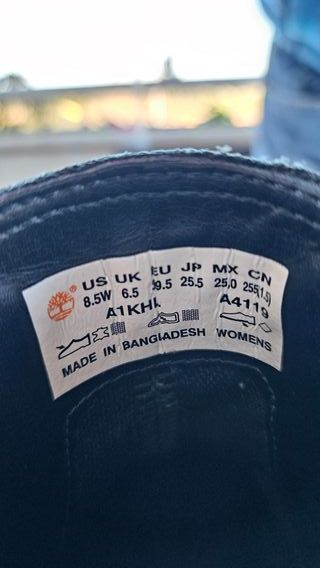 Stivaletti Timberland Donna Pelle Nera Tg. 39.5