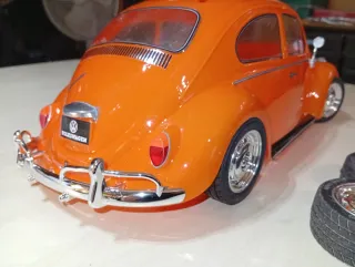 VW ESCARABAJO 1:10 RC TAMIYA CON SUS RUEDAS NUEVO
