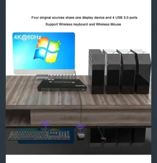 Switch KVM YIWENG per 2 monitor 4K HDMI USB 3.0
