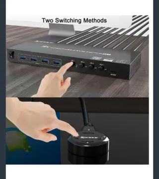 Switch KVM YIWENG per 2 monitor 4K HDMI USB 3.0