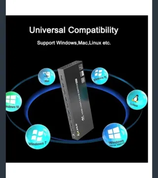 Switch KVM YIWENG per 2 monitor 4K HDMI USB 3.0