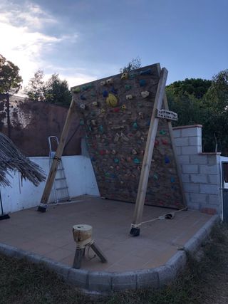 Pared de escalada para entrenar