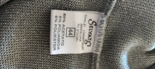 Camiseta plateada con brillo SELVATGI mujer