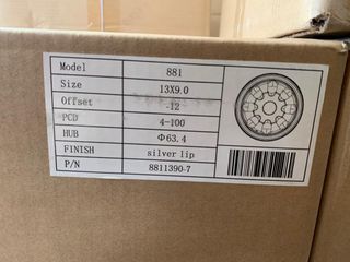 proxima!Llanta Minilite ARO PULIDO 9X13 4X100 ET12