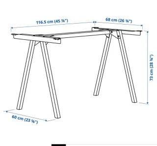 Scrivania Ikea Trotten Bianca