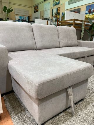 Sofá Cama Luke 234cm Beige/Gris