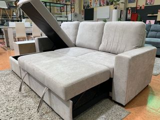 Sofá Cama Luke 234cm Beige/Gris