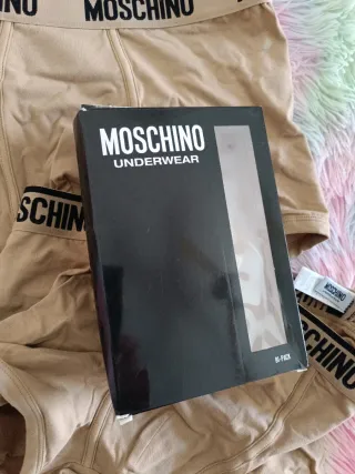 2 Calzoncillos Moschino Boxer Algodón Talla M y L