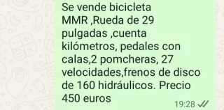 MMR Bicicleta Montaña 29 Talla L