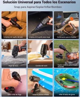 9 en 1 Aspirador de Mano 120W SIN ABRIR