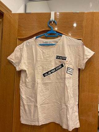 Camiseta Pull&Bear beige talla S