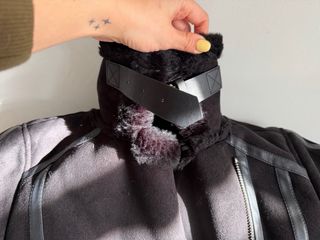 Abrigo Pull&Bear Negro Pelo talla M