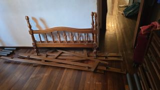 2 Estructura Cama Madera 105cm