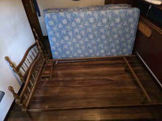 2 Estructura Cama Madera 105cm