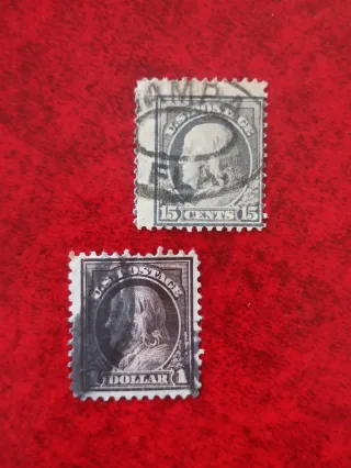 Álbum 89 Sellos Estados Unidos antiguos.