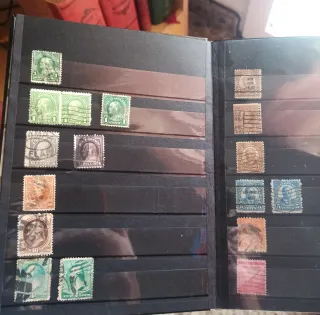 Álbum 89 Sellos Estados Unidos antiguos.