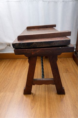 SILLA rústica antigua madera maciza estilo castell