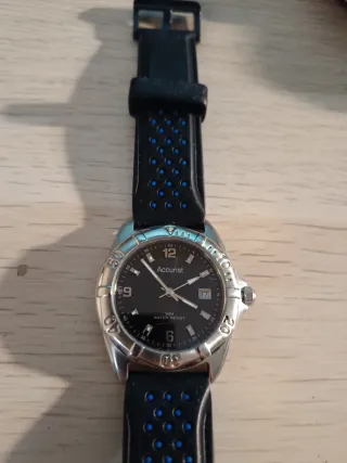 Reloj Accurist Cuarzo Hombre Negro/Plata