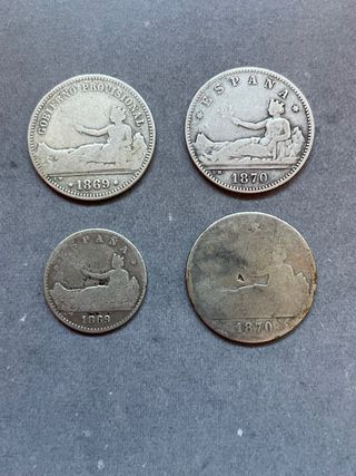 Lote 16 monedas Gobierno Provisional España