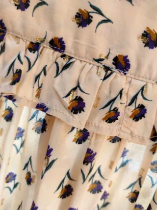 Camisa Lloyds floral semitransparente talla M.