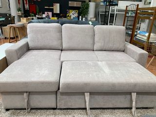 Sofá Cama Arcon Luke 234cm Beige/Gris