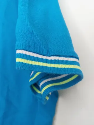 Polo Lotto Azzurro XL Logo Ricamato