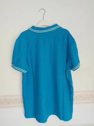 Polo Lotto Azzurro XL Logo Ricamato