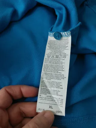 Polo Lotto Azzurro XL Logo Ricamato