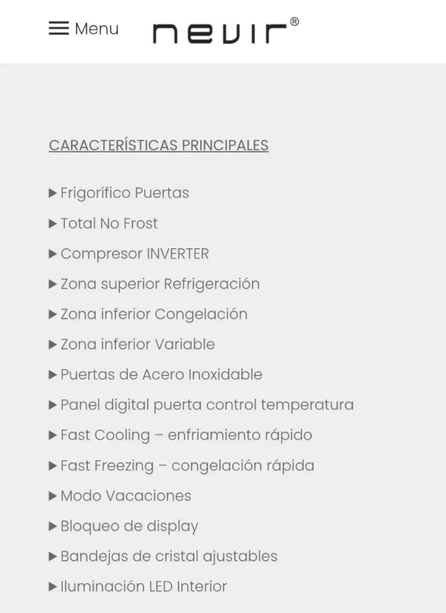 FRIGORÍFICO 4 PUERTAS NUEVO