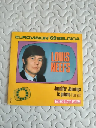 Vinilo Louis Neeffs Eurovision '69 Belgica
