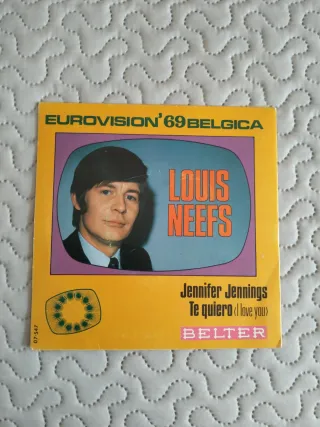 Vinilo Louis Neeffs Eurovision '69 Belgica