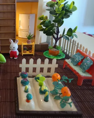 Giardino con orto per case Sylvanian