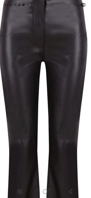 Calças de ecopiel pretas