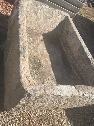 Pila de piedra caliza antigua