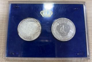 Monedas de plata Juan Carlos y Sofía 1987