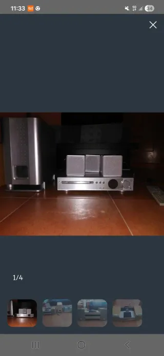 Equipo Home Cinema Sony Plata