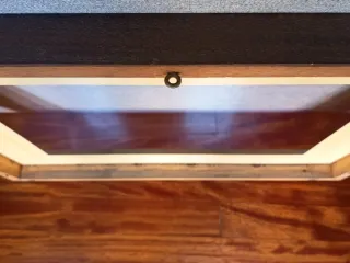 Marco de cristal dorado con paspartú