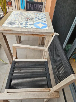 Mesa y 2 Sillas Jardín