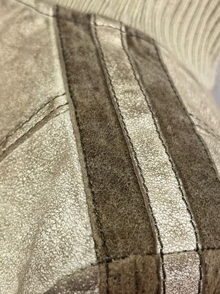 Chaqueta biker Gipsy Beige Efecto Vintage Piel