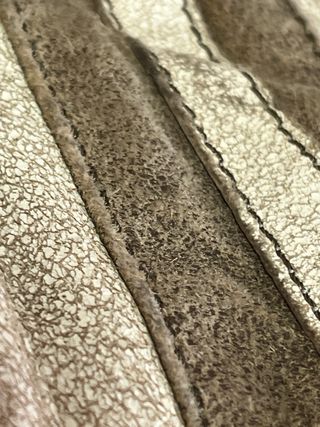 Chaqueta biker Gipsy Beige Efecto Vintage Piel