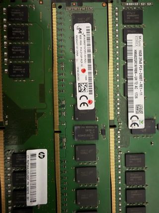 Lote 5Memorias RAM Corsair, HP, Kingston, SK Hyni
