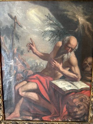 Antiguo cuadro San Jerónimo