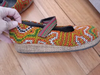 Zapatos étnicos hippies multicolor