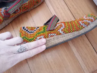 Zapatos étnicos hippies multicolor