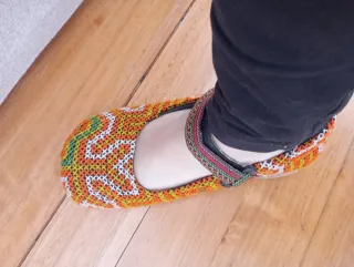 Zapatos étnicos hippies multicolor