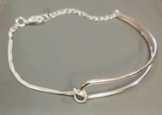 Pulsera de plata fina